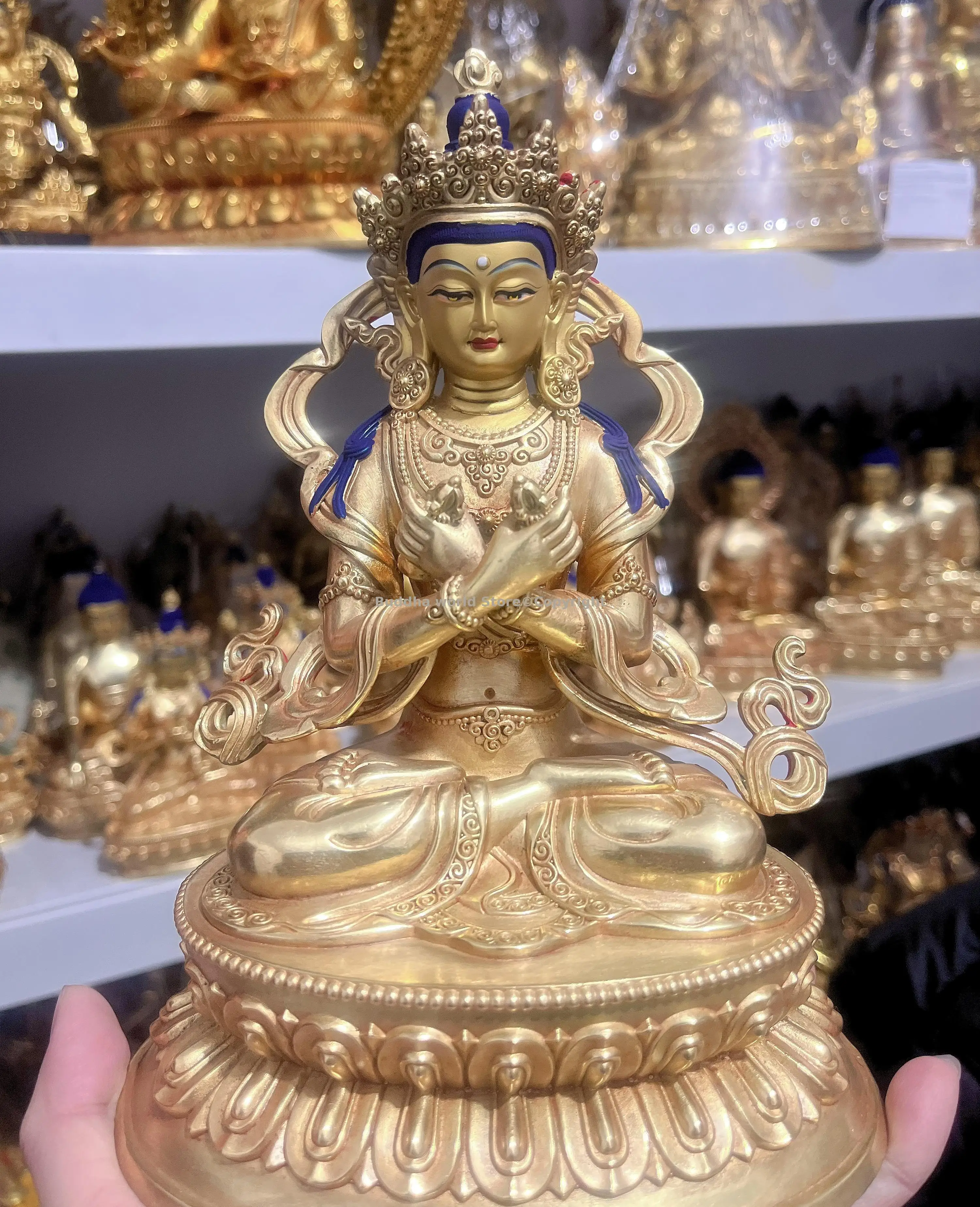 Raro Tíbet Nepal Buda Vajamoreara Bodhisattva Dorje Chang original primer Buda Locana Mahavairocana gidling Buda de CUERPO
