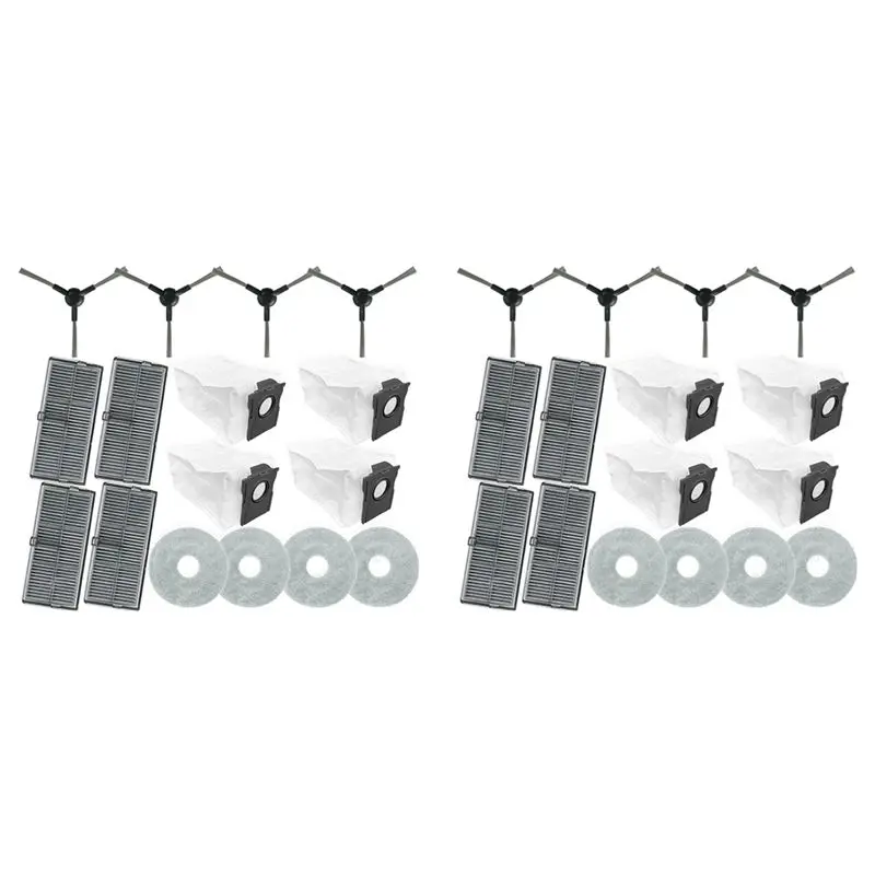 kycor-32pcs-dreame-l10s-pro-ultra-heat-x30-ultra-x30-pro-s10-pro-ultra掃除機交換用アートサイドブラシフィルターモップダストバッグ