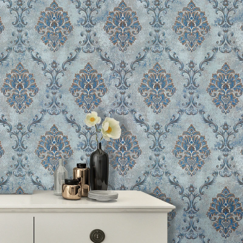 

MILAN Европейский стиль Дамаск Простая жаккардовая настенная ткань для гостиной Спальня AB Мягкая ткань для покрытия стены для учебы