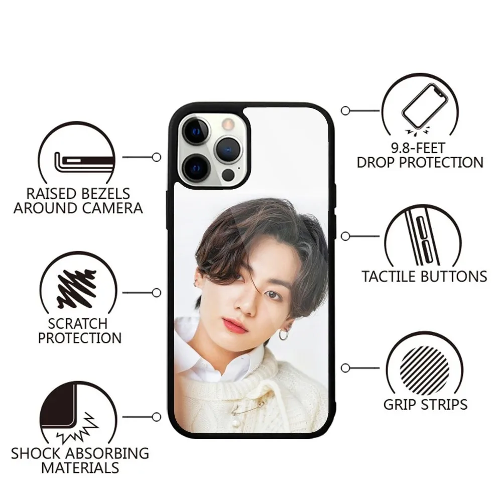 Kpop J-JungKookS-S Phone Case For iPhone 16,15,14,13,12,11,Plus,Pro,Max,Mini Magsafe Magnetic Wireless Charging