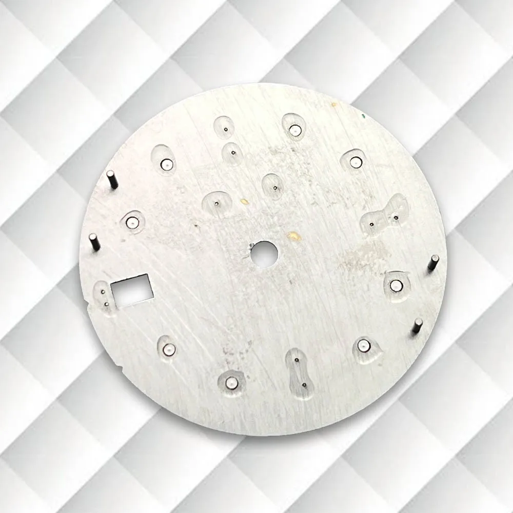 28.5mm S Logo Sunburst Dial Green Luminous Fit NH35/NH36 Japanese Movement Latest styles Diving Watch Modification Accessories