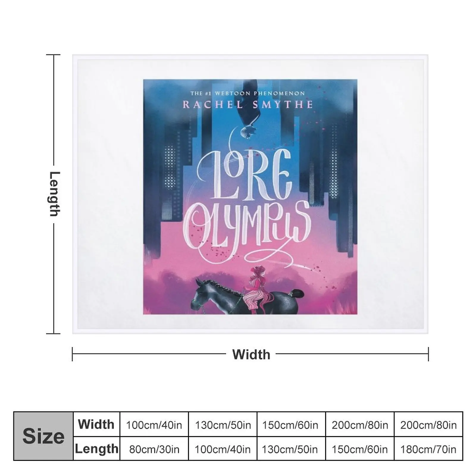 Lore Olympus Graphic Throw Blanket Summer Beddings Luxury Blankets