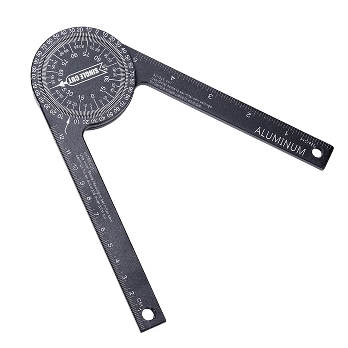 360 Degree Horizontal Protractor DIY Angle Ruler Positioning Angle Measuring Instrument