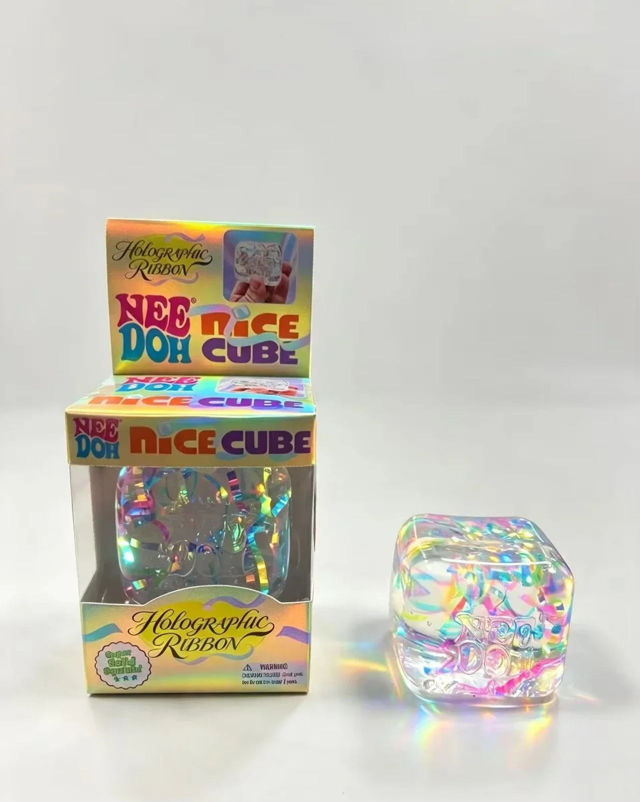 Schylling NeeDoh Square Squishy Fidget Toy Soft Squeeze Stretch Sensory Stress Anxiety Relief ADHD Christmas Gift - view 6