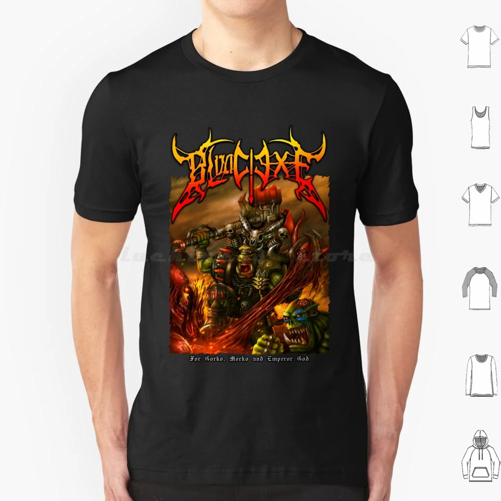 Blood Waaaagh!!! T Shirt 6xl Cotton Cool Tee Orc Orks Greenskins Metalhead Metal Cover Heavymetal Rocker Khorne Blood