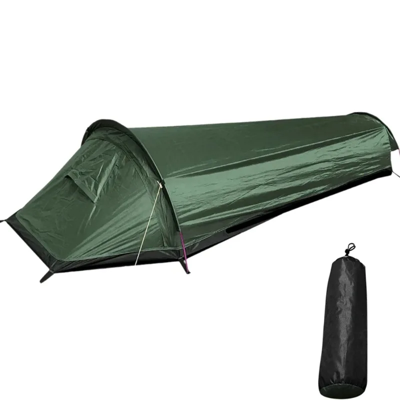 

Backpacking Tent Outdoor Hiking Camping Sleeping Bag Tent Waterproof Lightweight Single Person Tent