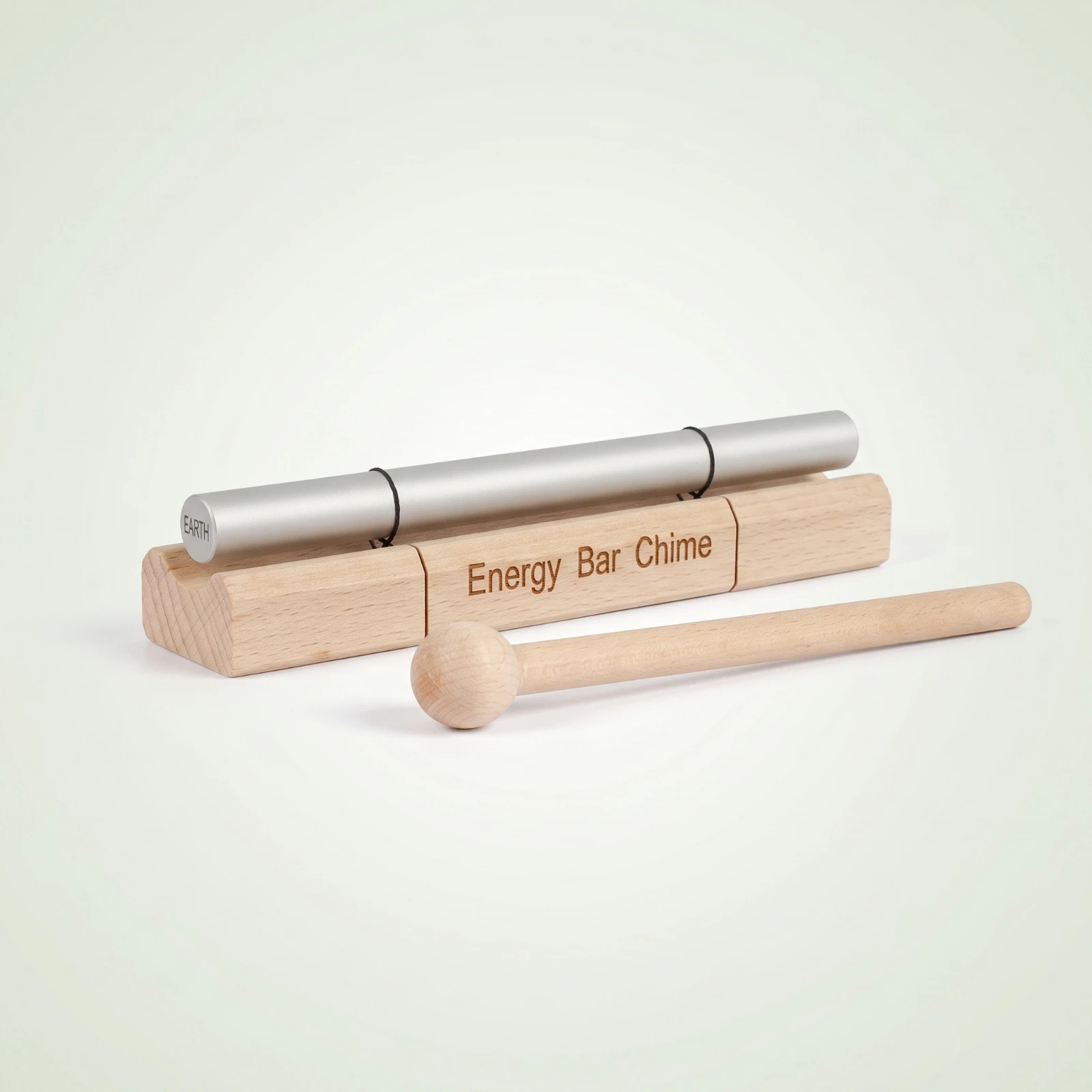 Carillon de méditation avec marteau, instrument de sonothérapie portable en bois pour les praticiens et la pleine conscience
