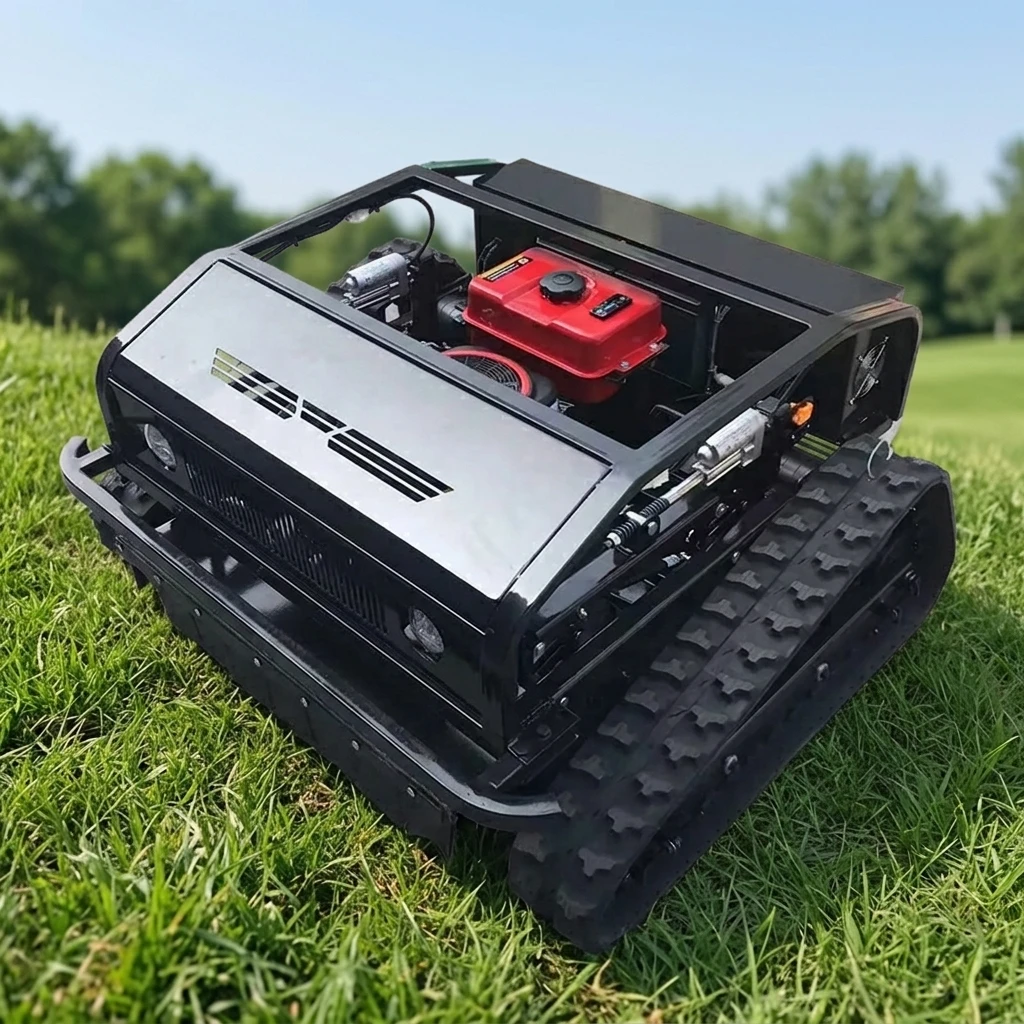 CE EPA Yard Self Propelled Wireless Control Remote Operated Radio Control Lawn Mower With Snow Shovel
