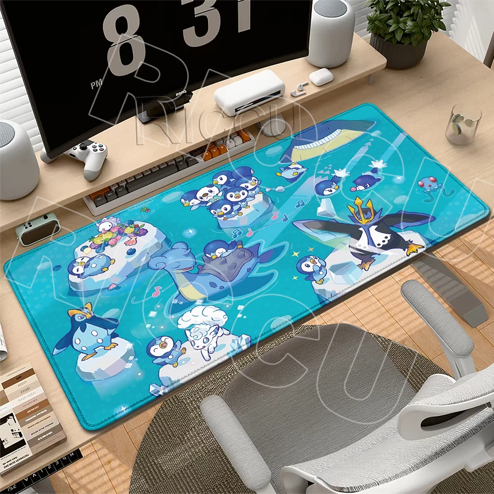 Mouse Pad P-Pokemon Lapras Anime Large Size Gamer Office Accessories Gaming LockEdge Thickened Aesthetics Computer Keyboard Rugs