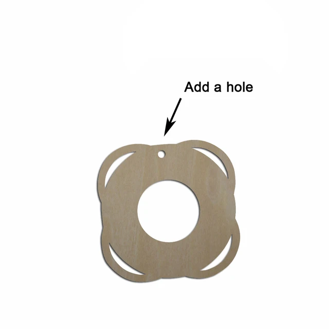5,1–20,3 cm dick, unlackiert, blanko, Holz, unter dem Meer, Tier-Dophin-Laser, ausgeschnitten, Holzform, Bastelbedarf, Holzhandwerk-Ausschnitt – Detail 7