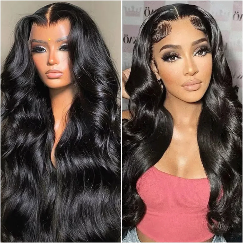 

Парик с волнистыми волосами Body Wave, 7x6, 13x4, из натуральных волос, с предварительно выщипанной линией роста волос, плотность 200%, 38-40 дюймов, 13x6 HD прозрачный фронтальный парик для женщин