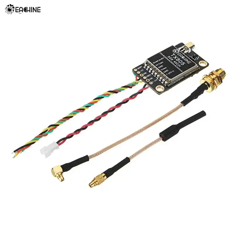 

Original Eachine TX805 5.8G 40CH 25/200/600/800mW FPV Transmitter VTX LED Display Support OSD/Pitmode/Smartaudio For RC Models