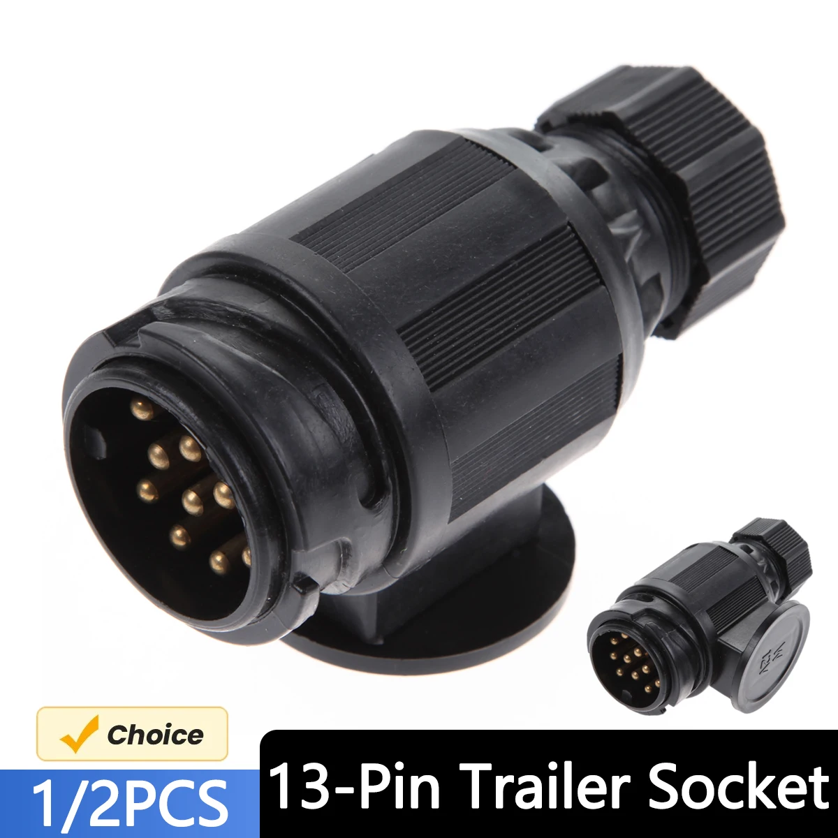 1/2PCS 13 Pin Euro Plastic Plug 12V Caravan Trailer Electirc Plug Maypole MP128: Real-World Performance and Compatibility Guide