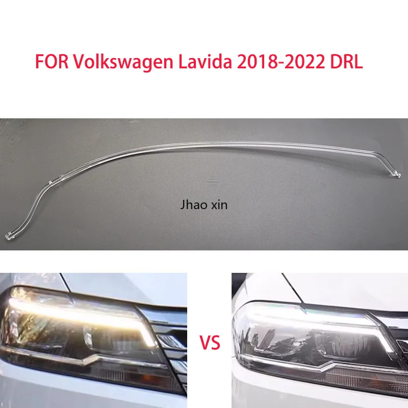 DRL Light Guide Plate Light Guide Tube Headlight Daytime Running Light Guide Angel Eye for Volkswagen Lavida 2018-2022