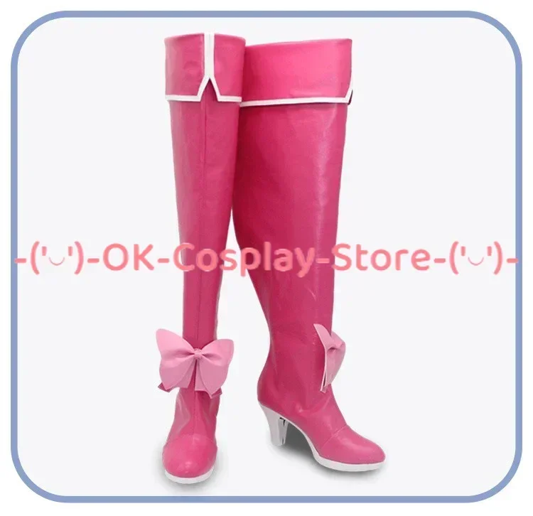 [Customized] Gushing Over Magical Girls Hanabishi Haruka Cosplay Shoes Anime Roleplay Props Halloween Carnival PU Leather Boots