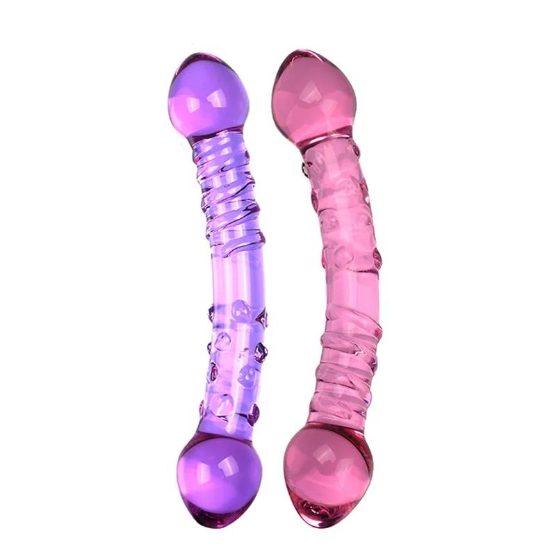 New Glass Dildo Artificial Big Penis Crystal Anal Ass Butt Plug Prostate Massage Masturbate Sex Toy for Adult Women Masturbator