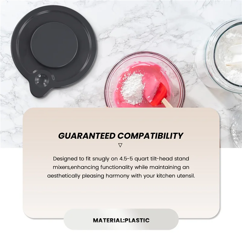 ABBK-MixersชามสําหรับKitchenaid 4.5-5 Quart Tilt-Head Standเครื่องผสม,แป้งLeaveningชามครอบคลุม