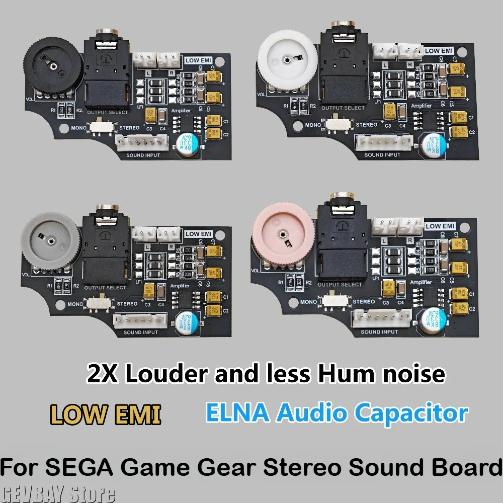 Audio Board for Sega GG Dual Channel Volume Audio Board for SEGA GG Game Gear Highlight LCD Screen Mainboard Repair Parts