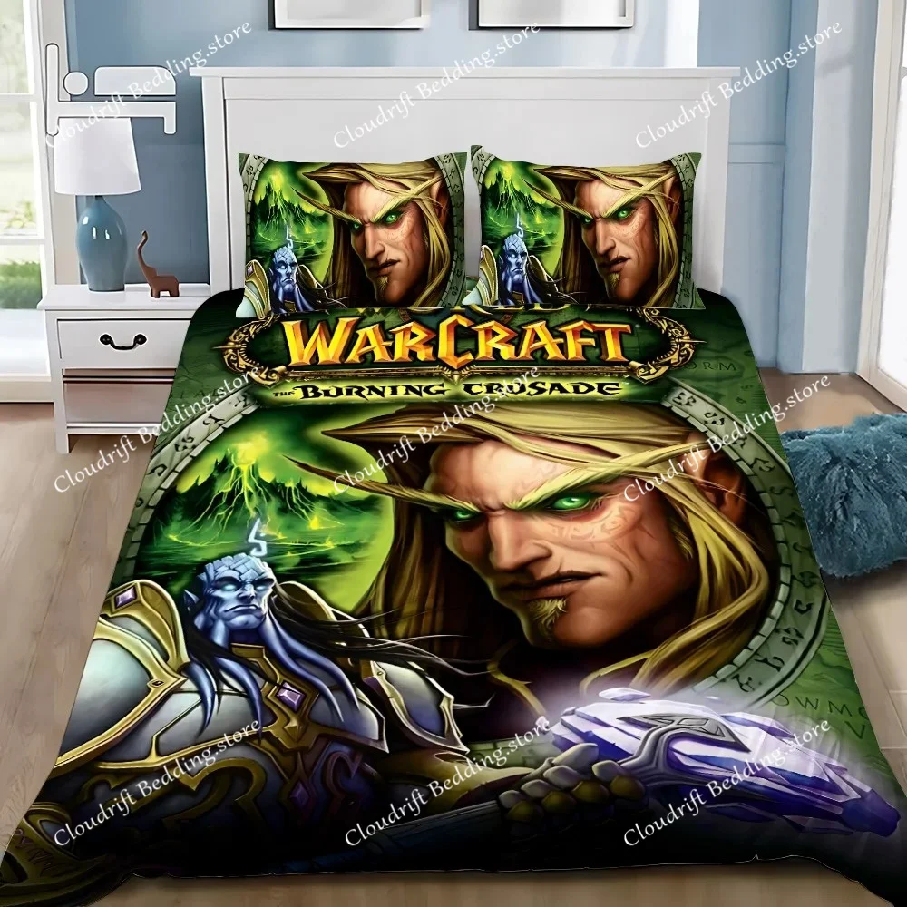 

Комплект постельного белья Hot Game Worlds of Warcrafts: пододеяльник, наволочки, для взрослых, мальчиков и девочек, декор для спальни, подарок для детей, односпальный, двуспальный