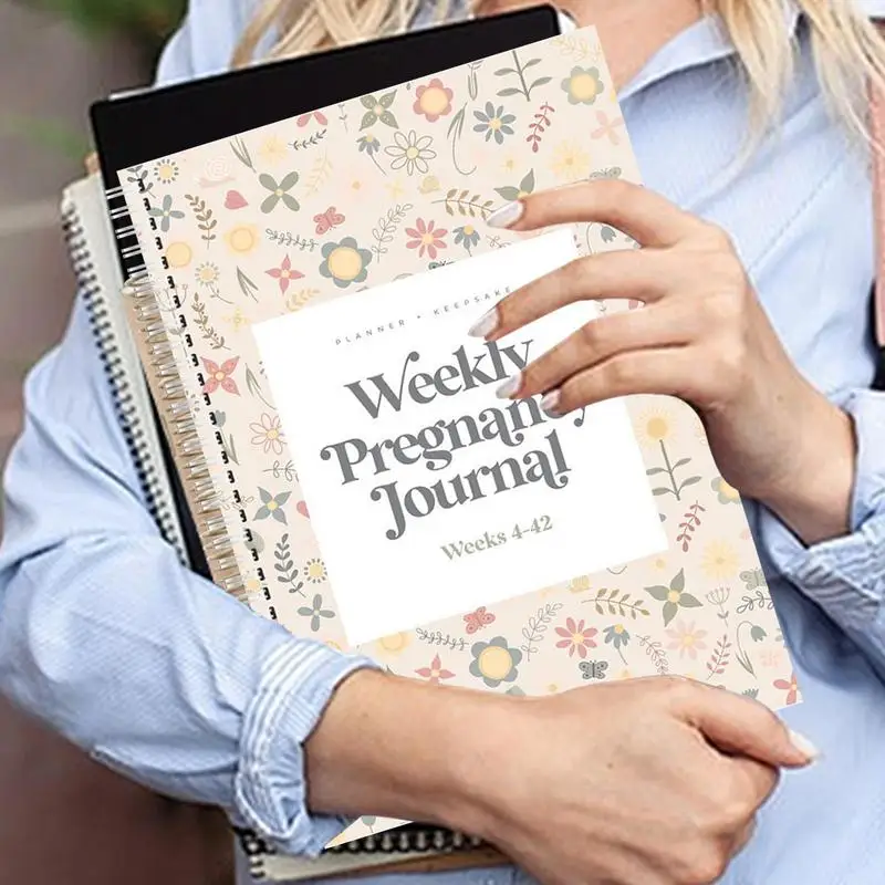 The Pregnancy Journal Weekly Pregnancy Organizer 8.3x11.2 Inch Pregnancy Book Keepsake Journal For Documenting Pregnancy