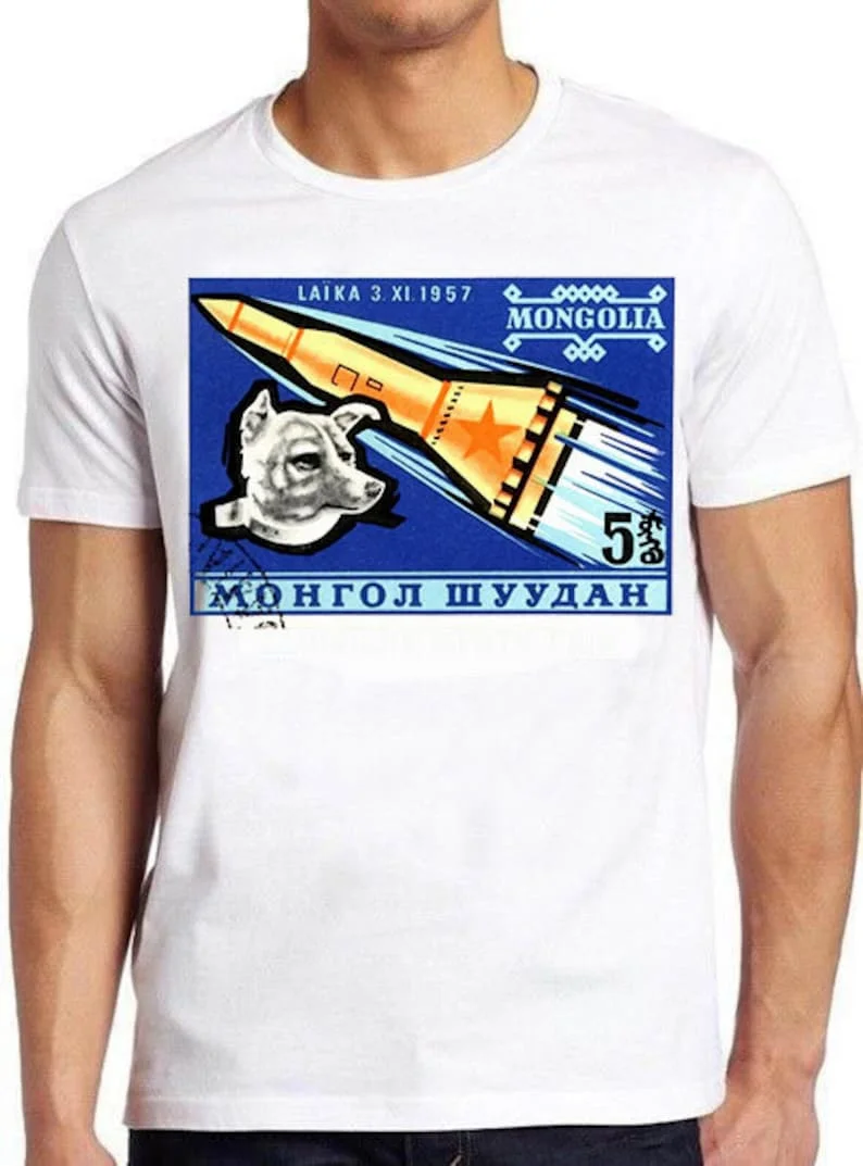 

1963 Mongolia Laika, Space Meme Tee