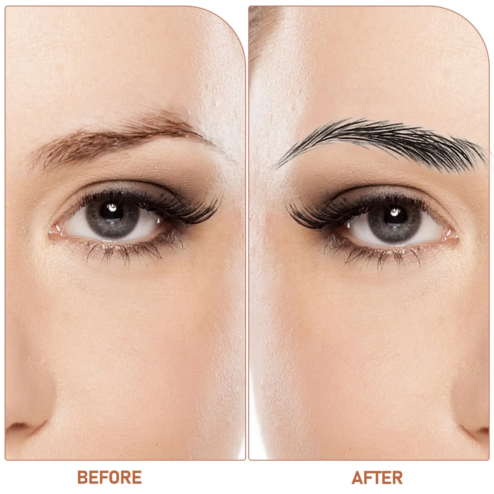 6 Sheets Waterproof Eyebrow Stickers Realistic 6D Tattoo Transfer Simulation Peel Off Fake Eyebrow Temporary Grooming Shaping