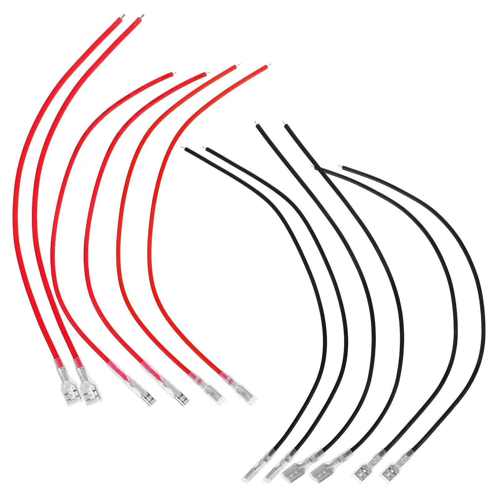 

30Pcs Insulated Female Spade Crimp Terminal Kit 2.8mm 4.8mm 6.3mm Tinned Copper Quick Connectors for Automotive Electrical