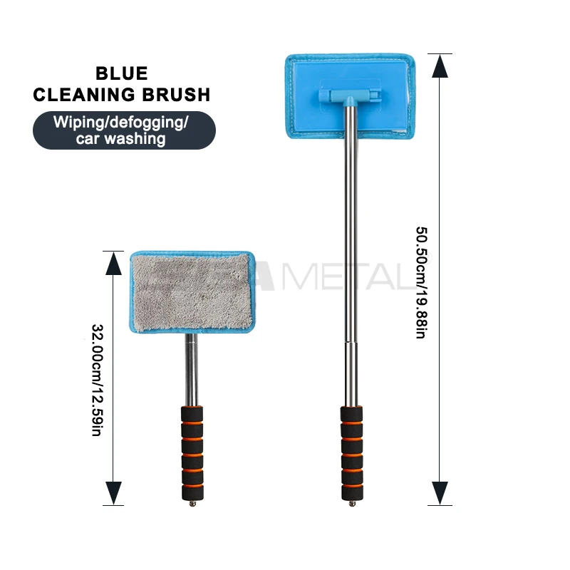 SEAMETAL Auto Voorruit Ontwaseming Borstel Telescopische Lange handvat Auto Huishoudelijke Glas Schone Borstels Stof Remover Tool
