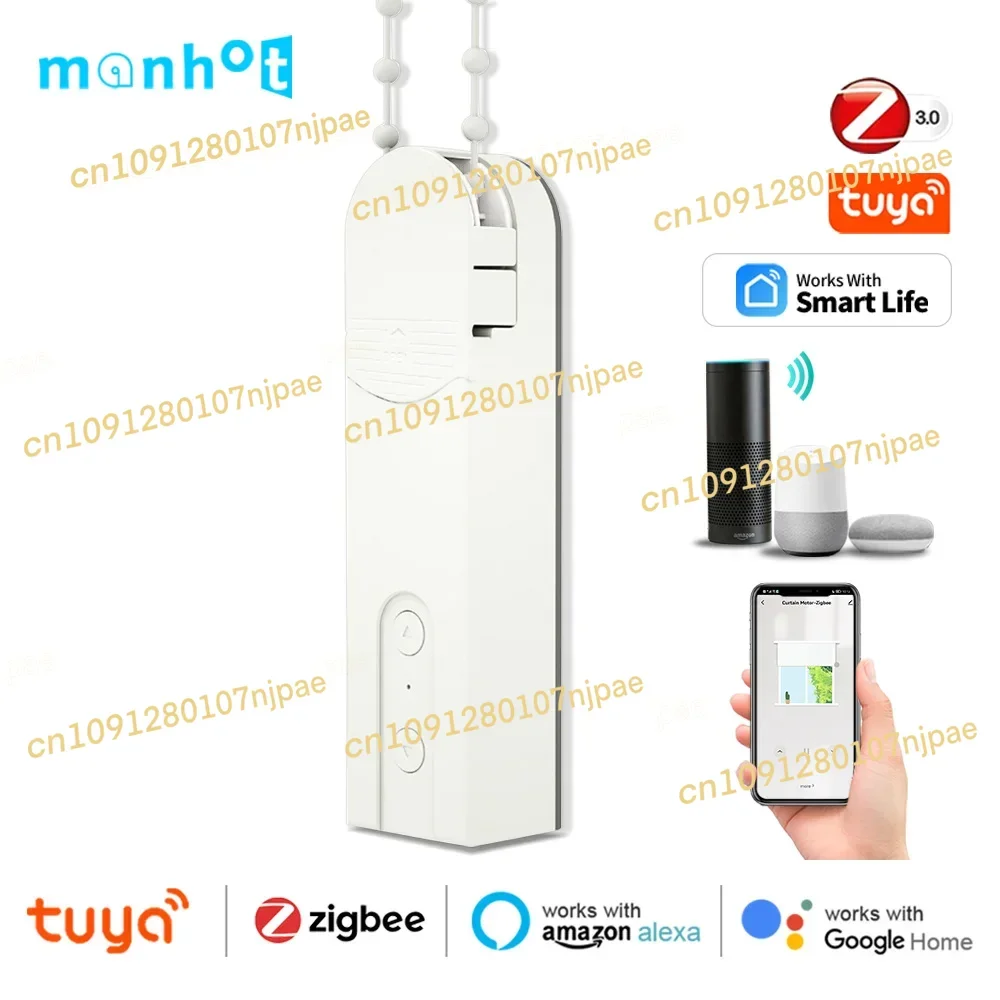 

Zigbee3.0 smart Roller Shutter Blinds shades drive Electric Curtain motor Tuya Smart life App Control Alexa Google Home