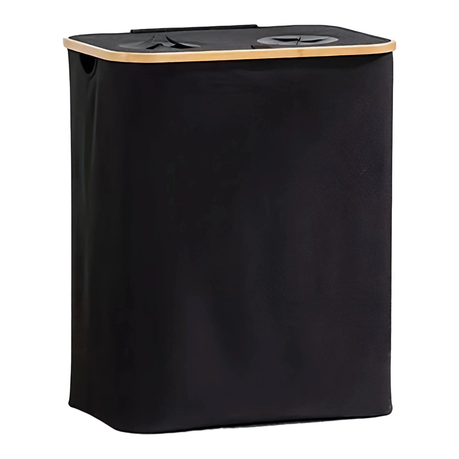 

140L Foldable Oxford 2 Sections Laundry Basket Hamper Removable Bag Large Dual Laundry Basket for Living Room Bathroom Bedroom