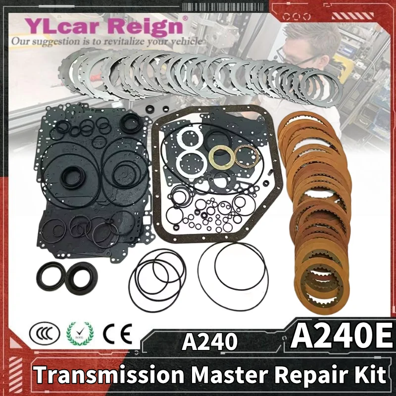 

A241 A240E A240 Master Rebuild Overhaul Kit Clutch Friction Steel Plate ORings Automatic Transmission Gearbox for TOYOTA Corolla
