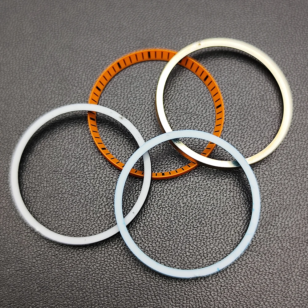 Plastic Mod Watch Chapter Ring Fit NH35 Case Replacement Hard Polished/Copper Inner Ring Size 30.3 * 27.3mm Watch Accessories view 5