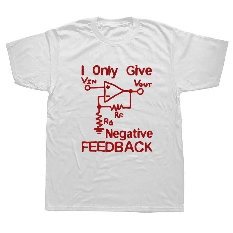 Funny I Give Negative Feedback Computer Engineer  Short Sleeve Print Tee Harajuku women Clothing Graphic T Shirts Unisex