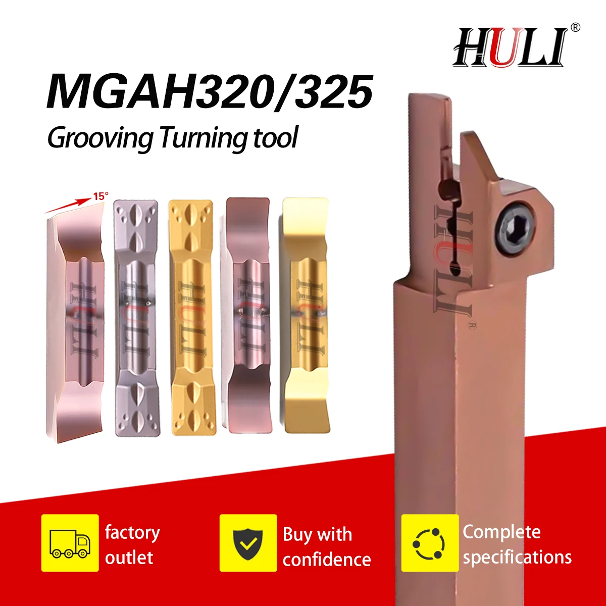 

MGAH320 Grooving Tools Holder CNC Lathe Tools MGGN300 MGMN300 End Face Grooving Insert MGAH325 CNC Groove Turning Cutter Holder