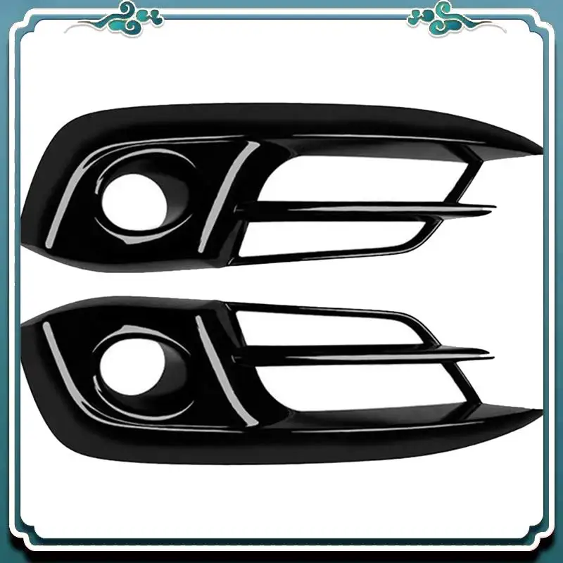 

ABTU-1 пара противотуманных фар, декоративные глянцевые черные полосы, рамка противотуманных фар для Honda Civic 10th 2016-2019