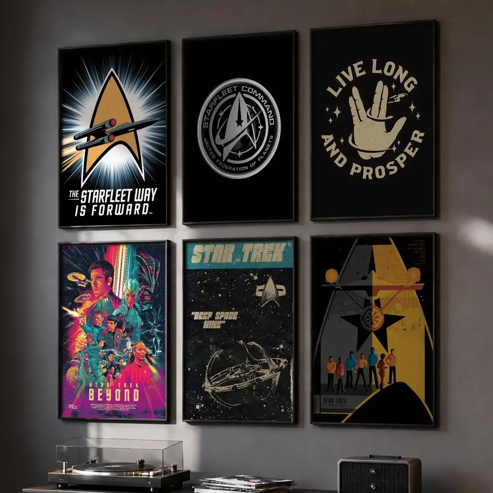 S-Star Trek TV Show Movie Poster HD Home Wall Stickers House Hallway Living Room Bedroom Bar Office Decor Art Prints