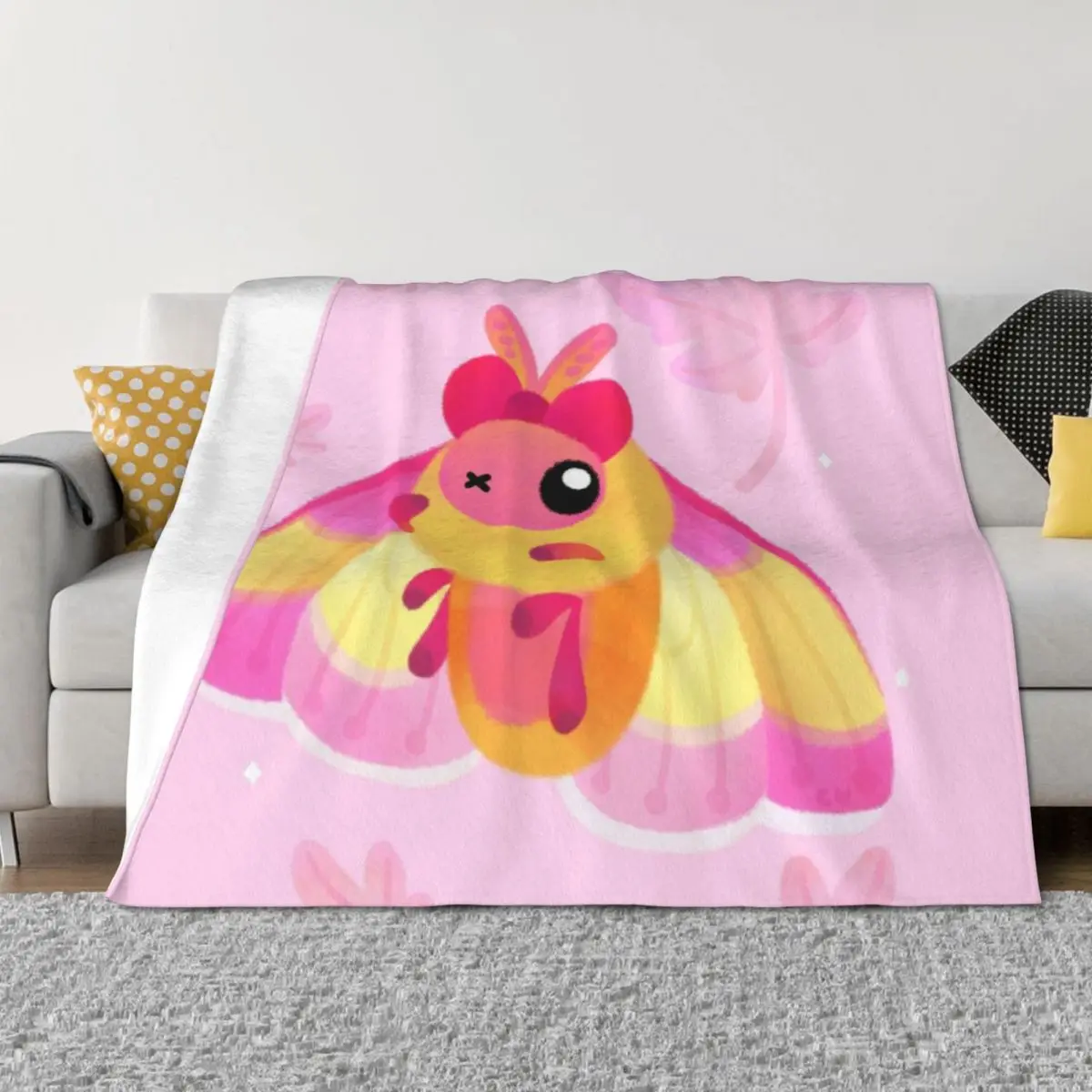 

Rosy Maple Moth Throw Blanket For Decorative Sofa Sofas Decorative Sofas Blankets