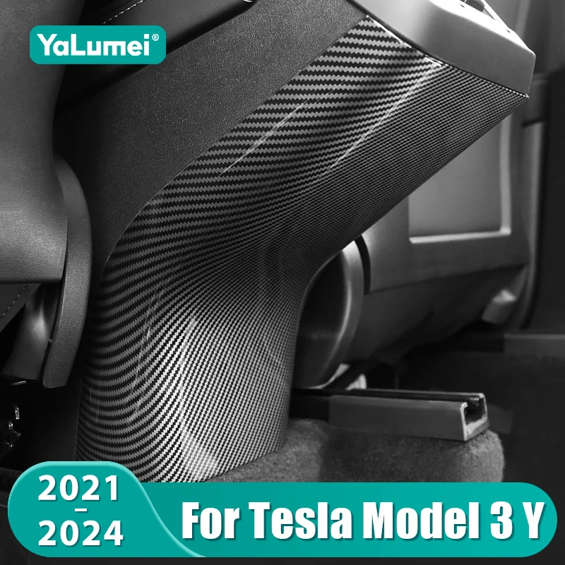 

Для Tesla Model 3 Model Y 2021 2022 2023 2024 Автомобильный задний вентиляционный отверстие для кондиционера, накладка, аксессуары для защиты от ударов