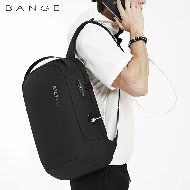 Mochila De Negocios antirrobo de lujo para hombres, mochilas escolares impermeables para computadora portátil, bolsa de viaje de carga USB, diseño