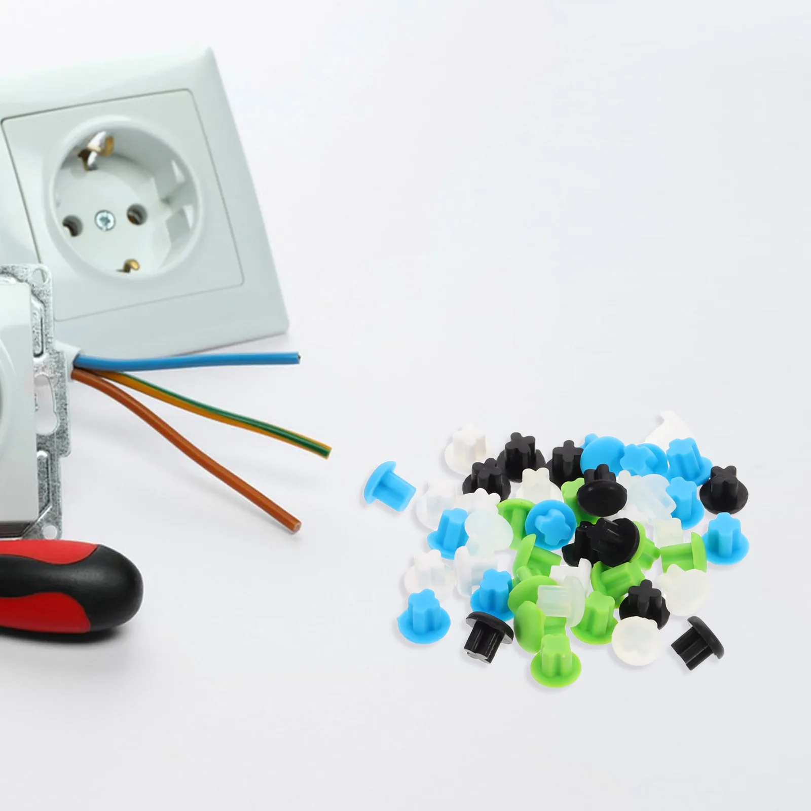 

50Pcs Silicone Audio Dust Plugs for Headphone Jack Microphone Laptop Speaker Port Protection Reusable Dust Covers