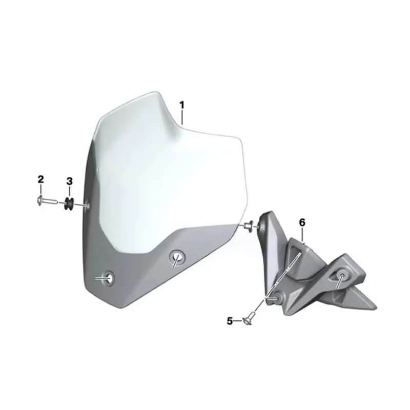 New Motorcycle Accessories Windshield Wind Deflector Spoiler for 2022-2023 BMW S1000R X