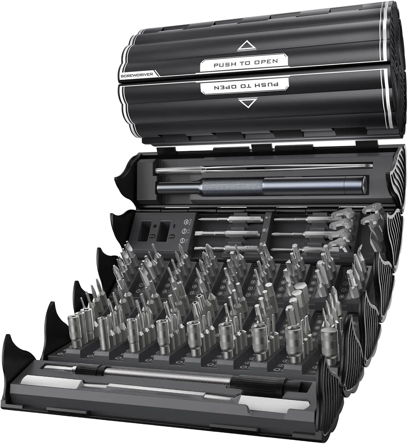 

128-in-1 Precision Screwdriver Set, Magnetic Mini Tool Kit for Phone, Laptop, Watch, Electronics – Bearing Steel