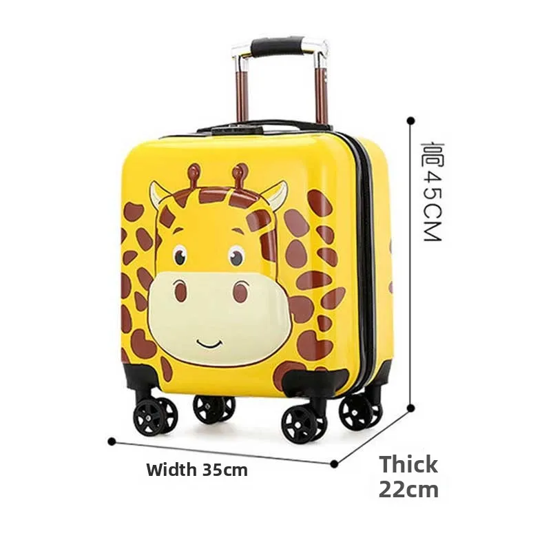 

Children's Travel Suitcase Cartoon Password Lo 20 Inch Lage for Boys And Girls with Wheels And Internal Structure