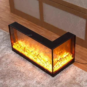 Personalisierter elektrischer Kamin, Rückwand, Kaminsimulation, Wohnzimmerdekoration, Eingangsecke, Kamin 10 Hauptverkaufswandkamin - №5