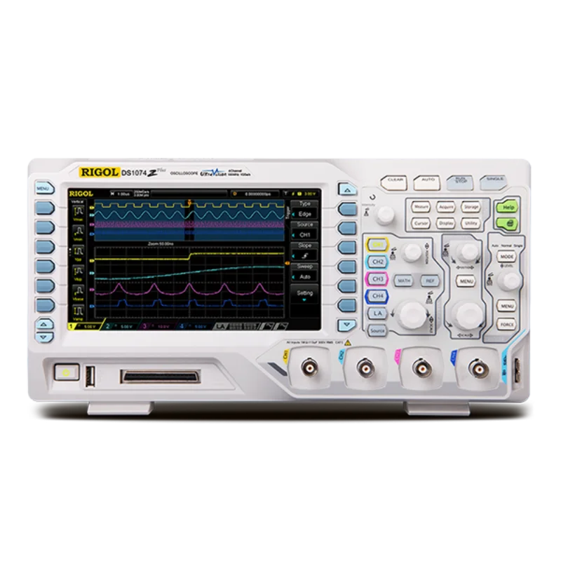 RIGOL DS1054Z Digital Oscilloscope 50MHz Sampling Rate 1GSa/s Memory Depth 24Mpts 4 Channels with RS232 UART I2C SPI Support