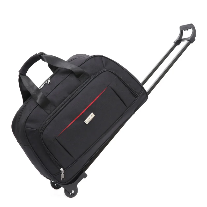 

Lightweight Waterproof Travel Bag Handbag Pullman Bag ort Trip Men's Sle Simple Design Polyester Pure Color Bag for All