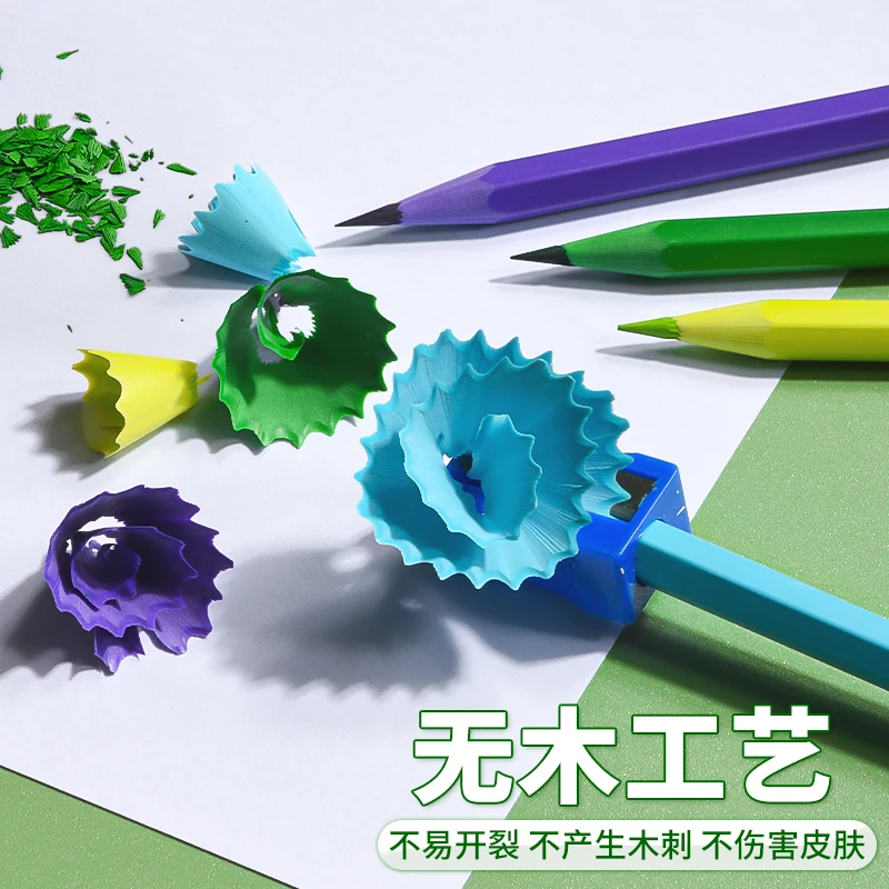 أقلام رصاص ملونة M&G، 12/24/36/48 لونًا، أقلام رصاص ملونة قابلة للمسح مع محايات، مناسبة للطلاب والفنانين للرسم.