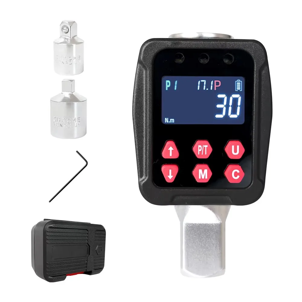 

Wonflex Digital Torque Wrench Adapter High Precision 1/2''Drive Torque Meter with Backlight LCD Display Portable El