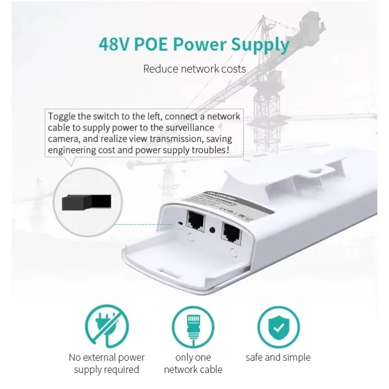 

In stock COMFAST Nano Station M2 5KM Outdoor WiFi Signal Extender Router WiFi Bridge Outdoor CPE