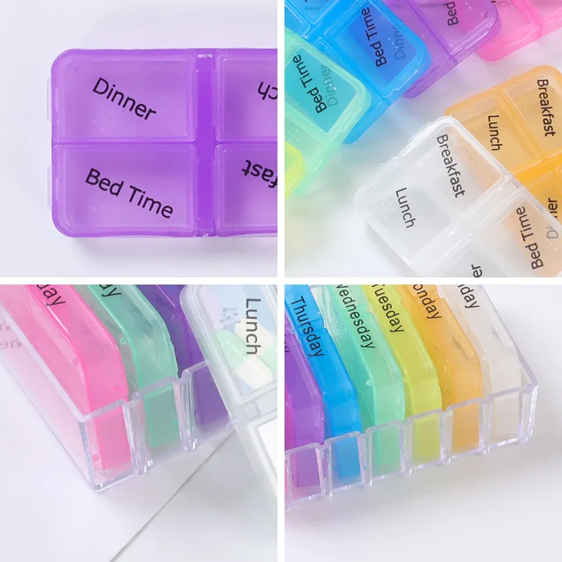 

7-дневная аптечка для таблеток, еженедельный ежемесячный держатель для планшета, органайзер для хранения, контейнер, коробка для таблеток, разветвители Pastillero